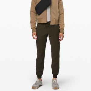 Army Green Lululemon On The Fly Woven Jogger
